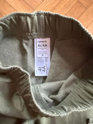 Pantalón cargo niño verde oliva
