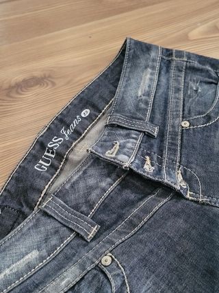 Guess Jeans Jorts Talla 28 Azul Oscuro
