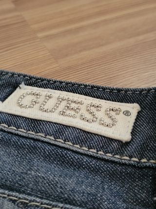 Guess Jeans Jorts Talla 28 Azul Oscuro