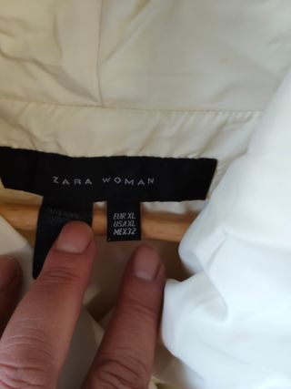 Plumífero Zara Blanco