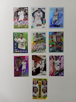 Lote cromos Vinicius Jr. Real Madrid Panini