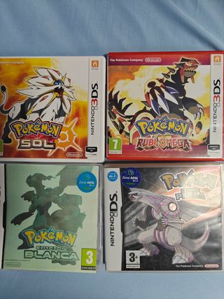 Nintendo 2DS Azul + 4 Juegos Pokémon