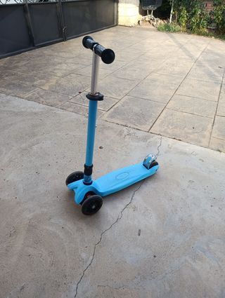 Patinete infantil 3 ruedas azul