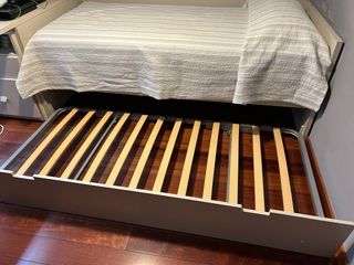 Cama nido recta 90x190 cm con cama supletoria