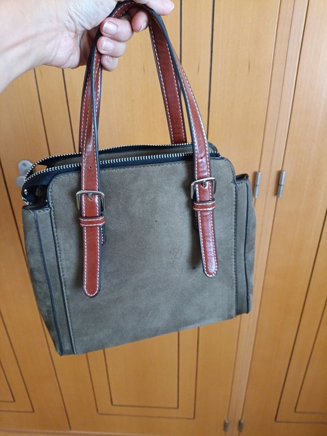 Bolso de piel estampado cebra
