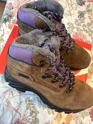 Botas de montaña ante mujer negro/morado