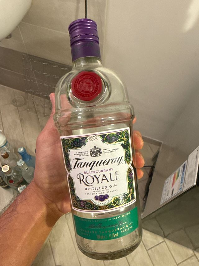 Bottiglia Tanqueray Royale Blackcurrant VUOTA