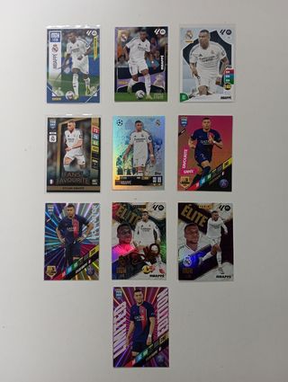 Lote cromos Kylian Mbappé Real Madrid