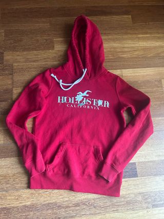 Sudadera Hollister Roja Talla XS
