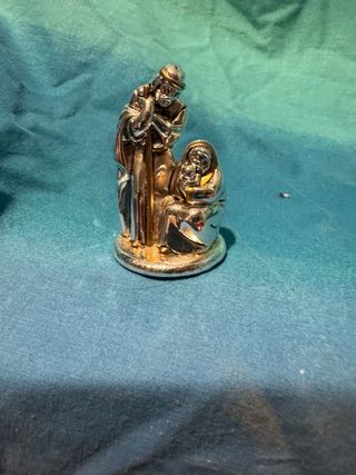 Statua Sacra Famiglia Argentata