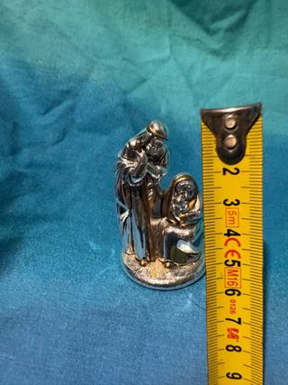 Statua Sacra Famiglia Argentata