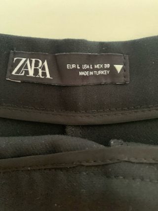 Falda pantalón Zara negra