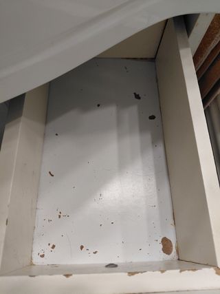 Mueble con lavabo roca, inodoro y bidet