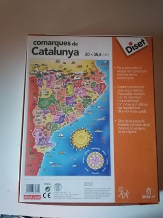 Puzzle Comarcas de Catalunya 148 piezas