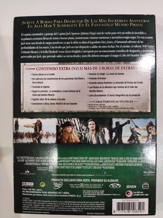 Piratas del Caribe: El Cofre del Hombre Muerto DVD