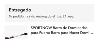 Barra de dominadas Sportnow