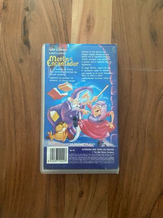 VHS Merlín el Encantador Disney Clásicos 1996