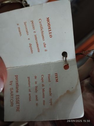 Statua Capodimonte Sartori Porcellana