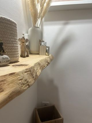Entradita de madera y yute