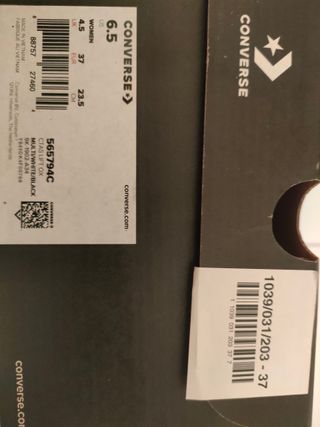 Converse Talla 37 Estampado Floral y Animal Print