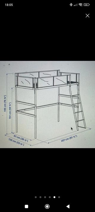 Litera alta IKEA VITVAL