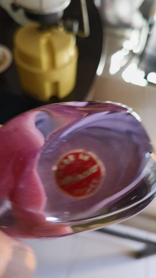 Gatto Murano Vetro Rosa