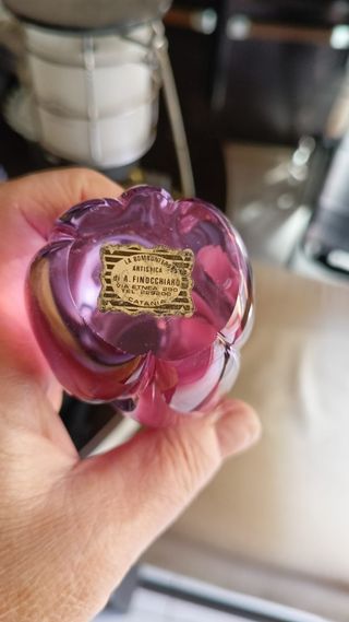 Gatto Murano Vetro Rosa