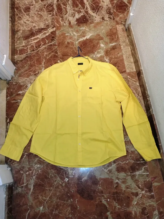 Camisa Napapijri Amarilla Talla XXXL