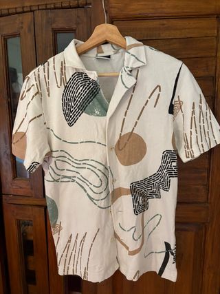 Camisa Hawaiana Estampada