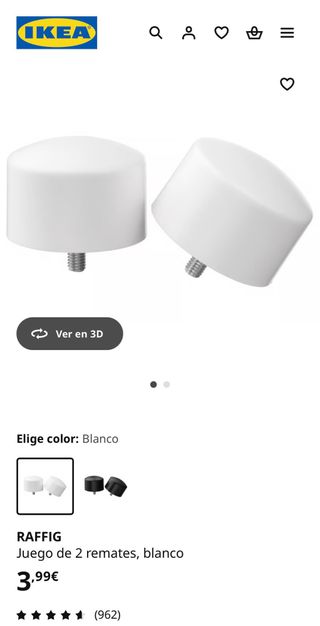 Soporte pared/techo IKEA y barras