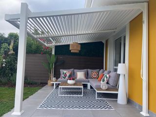 Pérgola aluminio bioclimática 3,19x3,80m.