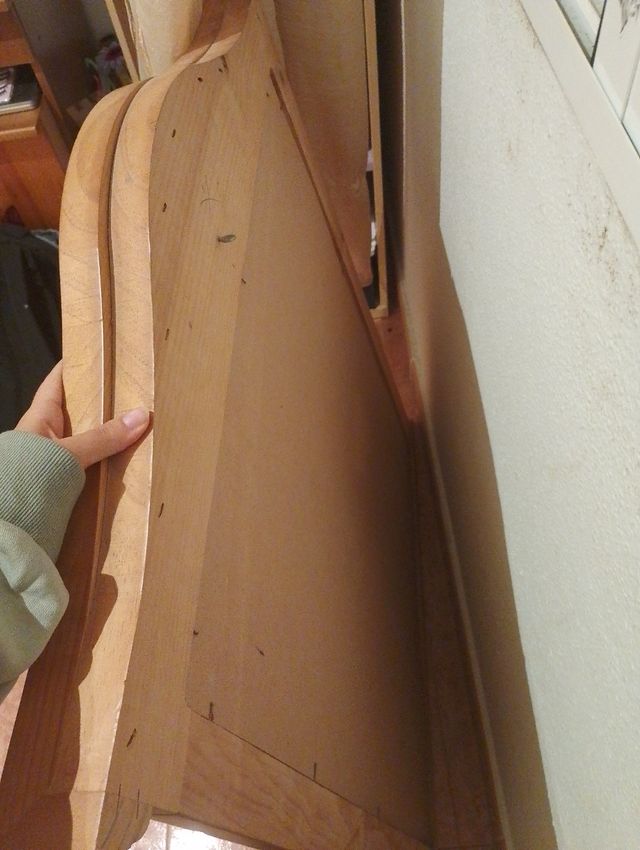 Espejo de madera y cristal