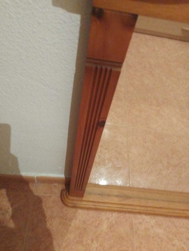 Espejo de madera y cristal