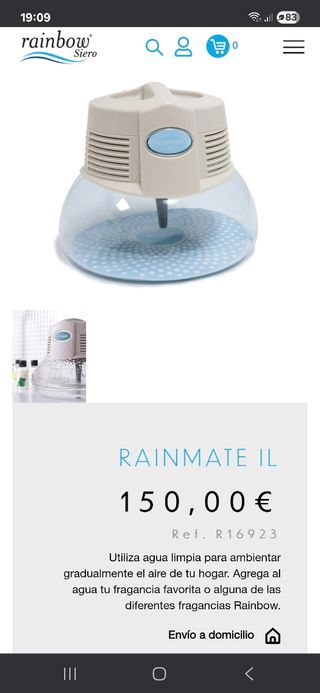 Purificador y Aromatizador Rainmate 1L