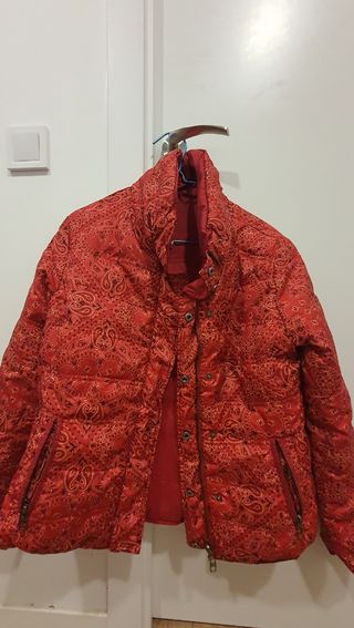 Chaqueta reversible LTB roja estampada