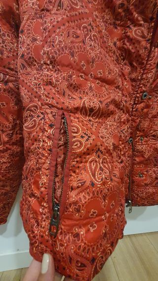Chaqueta reversible LTB roja estampada