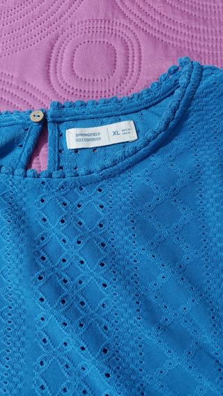 Camiseta Springfield Azul Talla XL
