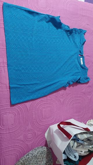 Camiseta Springfield Azul Talla XL