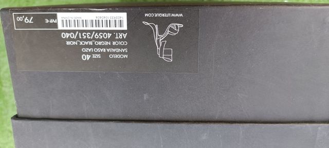 Sandalias Uterqüe fiesta negras talla 40