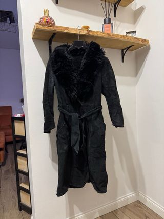 Cappotto lungo con pelliccia