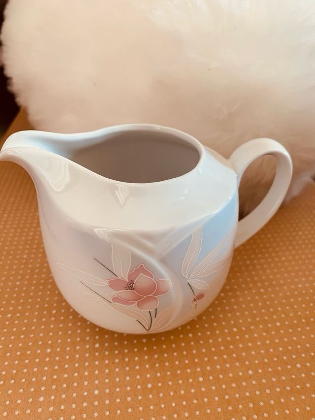 Juego de café porcelana floral