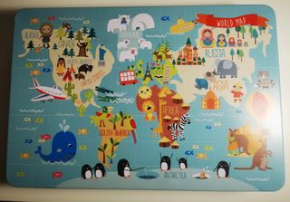 Puzzle Mapa del Mundo 36 Piezas Infantil