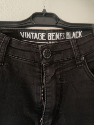 Pantalones Vintage Genes Black Slim Fit T-M