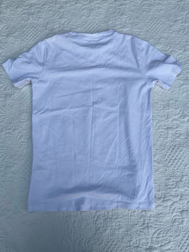 Camiseta Adidas Blanca Logo Rojo