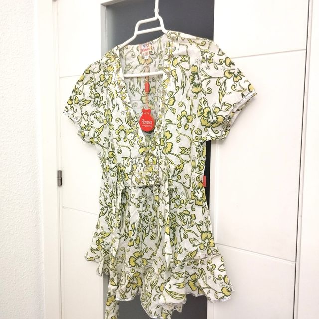 Blusa hippie flores