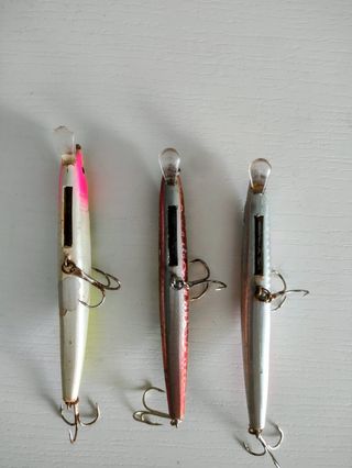 Lote 3 señuelos pesca spinning