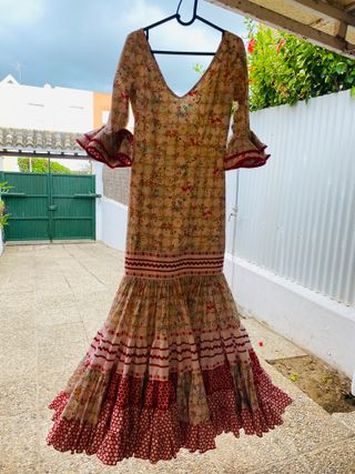 Traje de flamenca Manuela Macias Talla 38