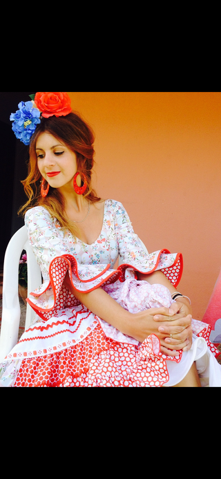 Traje de flamenca Manuela Macias Talla 38