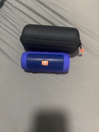 Altavoz Portátil Azul/Morado con Radio