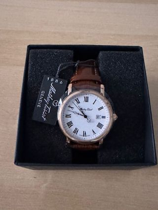 Reloj Mathey Tissot Dorado y Marrón